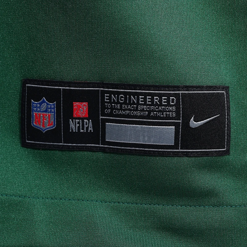 Maillot de match Nike numéro 1 Groom Legacy vert New York Jets pour homme