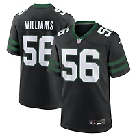 Maillot de jeu alternatif Nike Quincy Williams Legacy Black New York Jets pour homme