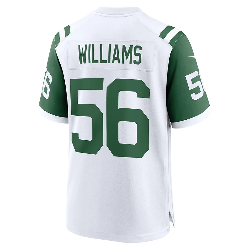 Maillot de match alternatif Nike Quincy Williams blanc des New York Jets pour homme