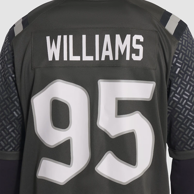Maillot Nike Quinnen Williams Empire Green pour homme, collection Rivalries 2025 des New York Jets
