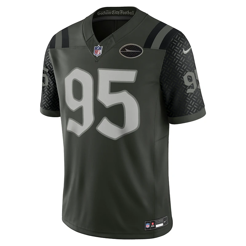 Maillot Nike Quinnen Williams Gotham Green pour homme, collection limitée New York Jets 2025 Rivalries