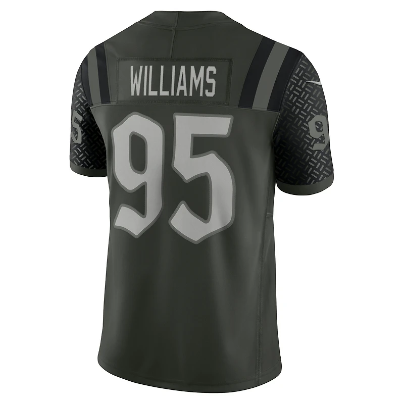 Maillot Nike Quinnen Williams Gotham Green pour homme, collection limitée New York Jets 2025 Rivalries
