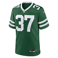 Maillot de jeu d'équipe Nike Qwan'tez Stiggers Legacy Green New York Jets pour homme