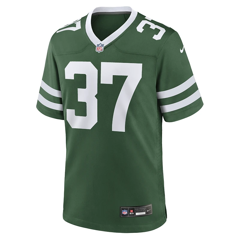 Maillot de jeu d'équipe Nike Qwan'tez Stiggers Legacy Green New York Jets pour homme