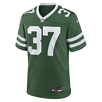 Maillot de jeu d'équipe Nike Qwan'tez Stiggers Legacy Green New York Jets pour homme