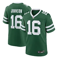 Men's Nike Tyler Johnson Legacy Green New York Jets Team Game Jersey