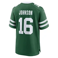 Men's Nike Tyler Johnson Legacy Green New York Jets Team Game Jersey