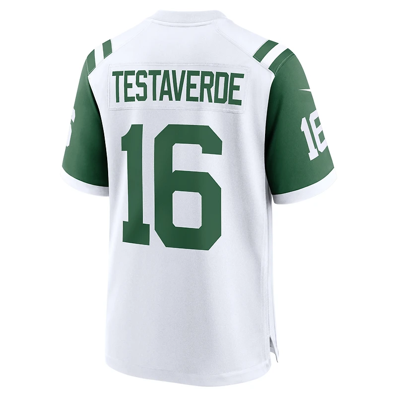 Men's Nike Vinny Testaverde White New York Jets Retired Player Alternate Game Jersey