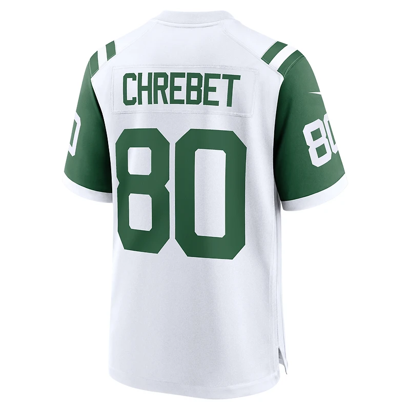 Maillot Nike Wayne Chrebet blanc pour homme, joueur retraité des New York Jets, match alternatif