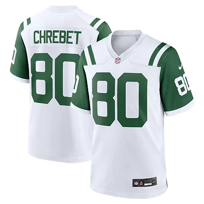 Maillot Nike Wayne Chrebet blanc pour homme, joueur retraité des New York Jets, match alternatif