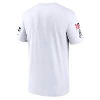 Men's Nike White New York Jets 2024 Salute To Service Legend Performance T-Shirt