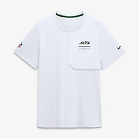 Men's Nike  White New York Jets Sideline UV Dri-FIT Coaches Shirt
