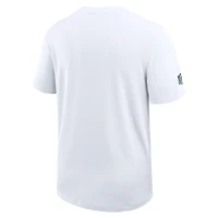 Men's Nike White New York Jets Sideline UV Performance Coach Shirt