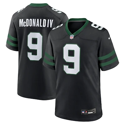 Maillot Nike Will McDonald IV Legacy noir pour homme des New York Jets