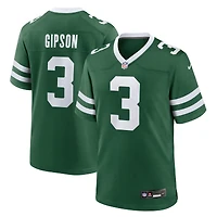 Maillot Nike Xavier Gipson Legacy Green pour homme des New York Jets