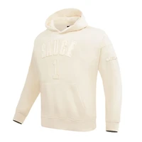 Sweat à capuche Pro Standard Ahmad Sauce Gardner crème pour hommes, nom et numéro du joueur des Jets de New York