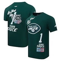 T-shirt de joueur Pro Standard Ahmad Sauce Gardner vert New York Jets Fast Lane avec nom et numéro pour hommes