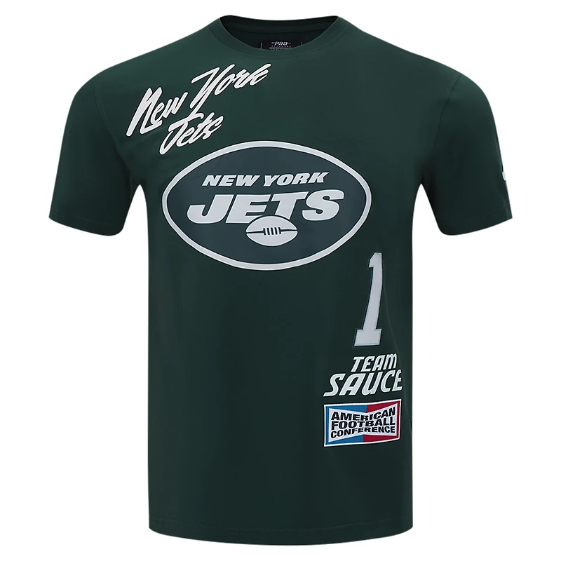 T-shirt de joueur Pro Standard Ahmad Sauce Gardner vert New York Jets Fast Lane avec nom et numéro pour hommes