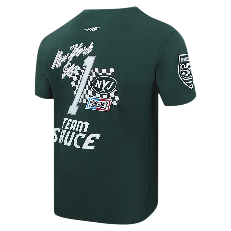 T-shirt de joueur Pro Standard Ahmad Sauce Gardner vert New York Jets Fast Lane avec nom et numéro pour hommes