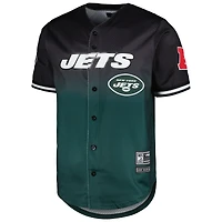 Chemise boutonnée en maille ombrée New York Jets Pro Standard pour homme, noir/vert