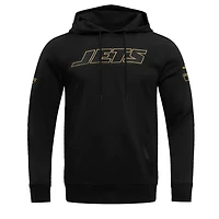 Men's Pro Standard Black New York Jets Classic Chenille Pullover Hoodie