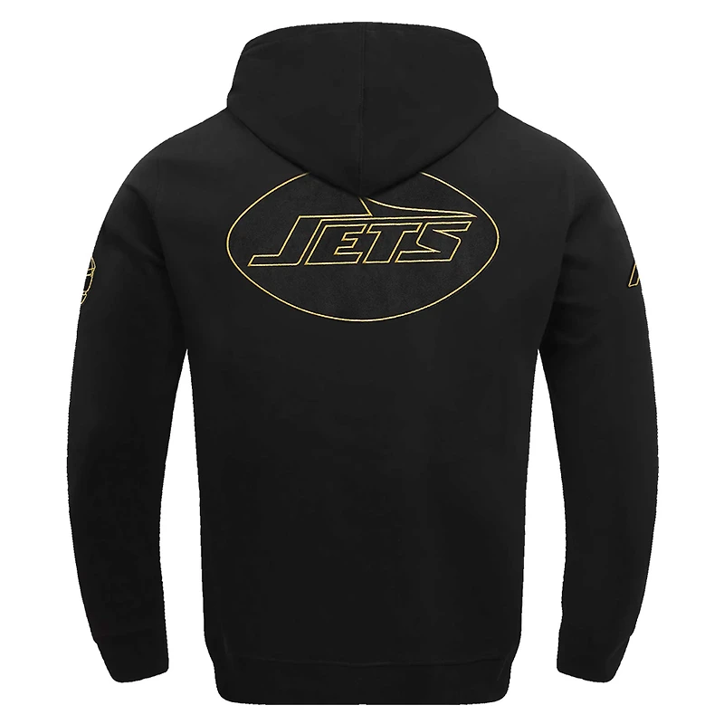 Sweat à capuche classique en chenille Pro Standard pour homme, noir, des New York Jets
