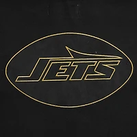 Men's Pro Standard Black New York Jets Classic Chenille Pullover Hoodie