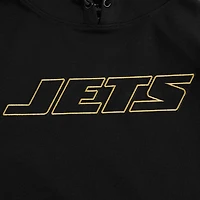 Men's Pro Standard Black New York Jets Classic Chenille Pullover Hoodie