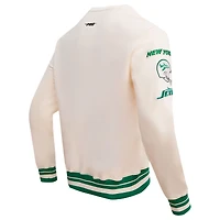 Sweat-shirt en polaire Pro Standard crème New York Jets Retro Classics pour hommes
