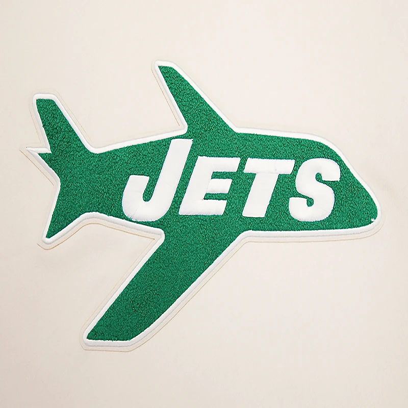 Sweat-shirt en polaire Pro Standard crème New York Jets Retro Classics pour hommes