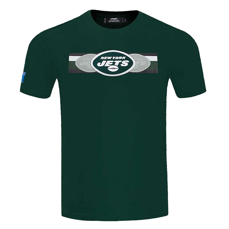 T-shirt rétro Striper Pro Standard vert New York Jets pour hommes