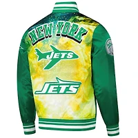 Veste à boutons-pression en satin sublimé Pro Standard Green New York Jets pour homme