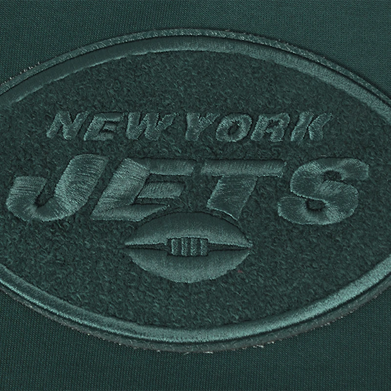 Men's Pro Standard Green New York Jets Triple Tonal Full-Zip Hoodie