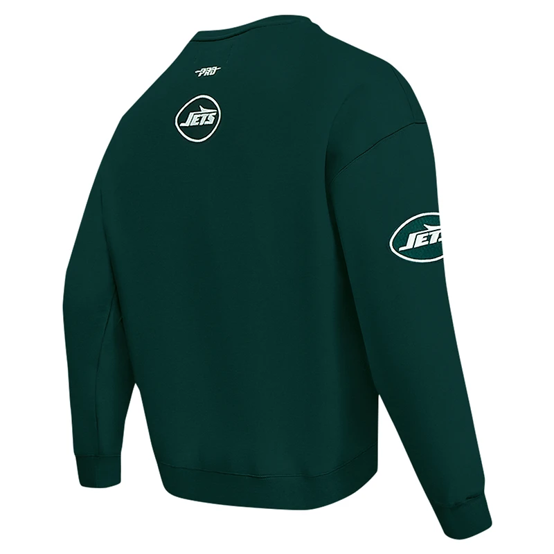 Sweat-shirt à enfiler épaules tombantes Pro Standard Green New York Jets Turn It Up pour homme