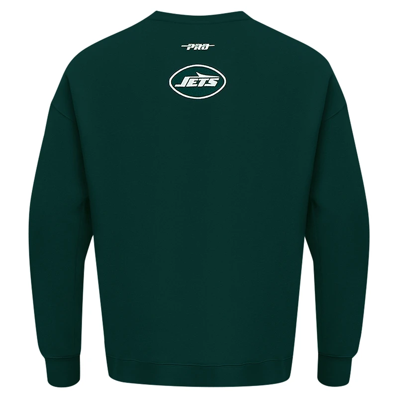 Sweat-shirt à enfiler épaules tombantes Pro Standard Green New York Jets Turn It Up pour homme