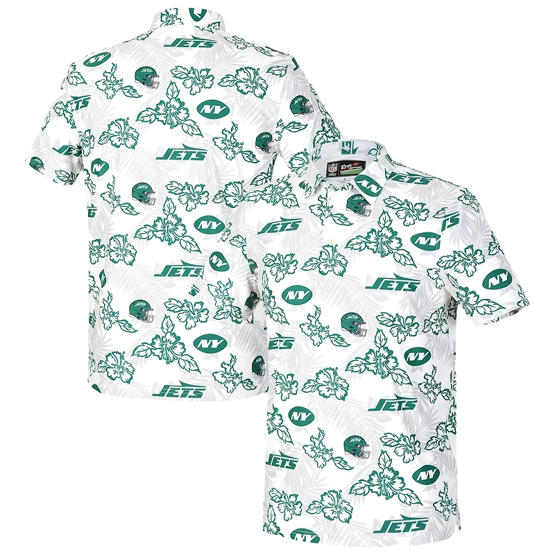 Polo blanc Performance Game Day de Reyn Spooner pour homme, New York Jets