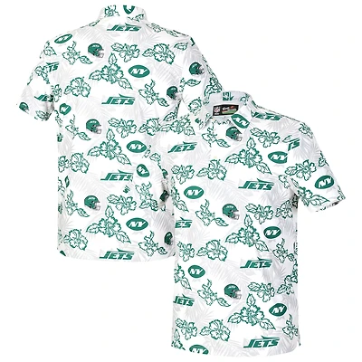 Polo blanc Performance Game Day de Reyn Spooner pour homme, New York Jets