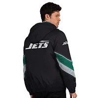 Men's Starter Black/Green New York Jets Thursday Night Gridiron Full-Zip Jacket