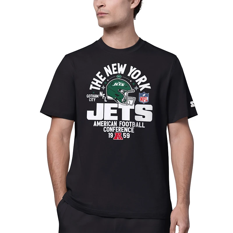 T-shirt noir Starter pour homme des New York Jets de Gotham City