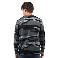 T-shirt à manches longues gris Starter pour homme New York Jets Thursday Night Gridiron