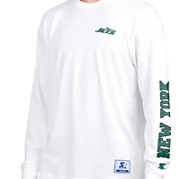 Men's Starter  Green/White New York Jets Short Sleeve & Long T-Shirt Combo Pack