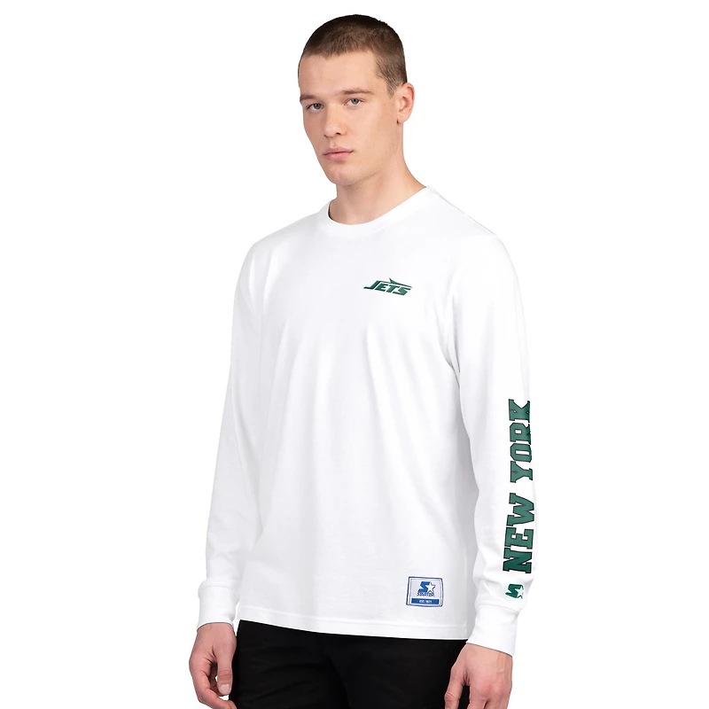 Men's Starter Green/White New York Jets Short Sleeve & Long T-Shirt Combo Pack