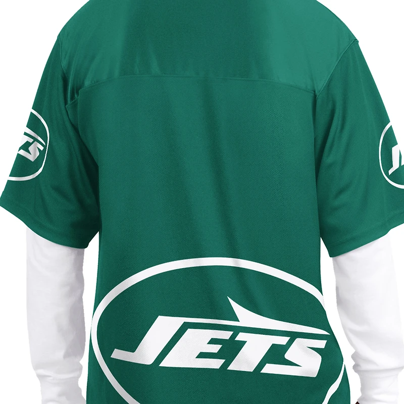 Men's Starter Green/White New York Jets Short Sleeve & Long T-Shirt Combo Pack