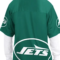 Men's Starter  Green/White New York Jets Short Sleeve & Long T-Shirt Combo Pack