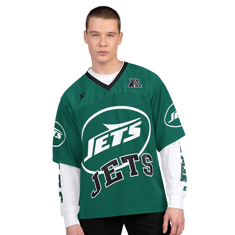 Men's Starter Green/White New York Jets Short Sleeve & Long T-Shirt Combo Pack