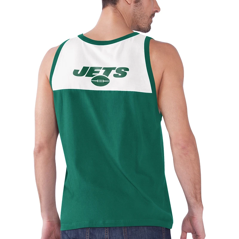 Débardeur Starter vert et blanc New York Jets Touchdown Fashion pour homme