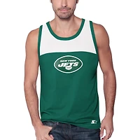 Débardeur Starter vert et blanc New York Jets Touchdown Fashion pour homme