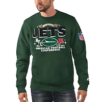 Sweat-shirt en molleton classique AFC pour homme, vert Starter, des New York Jets