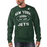 Men's Starter Green New York Jets Classic Fleece Sweatshirt