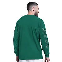 Men's Starter Green New York Jets Clutch Hit II Long-Sleeve T-Shirt